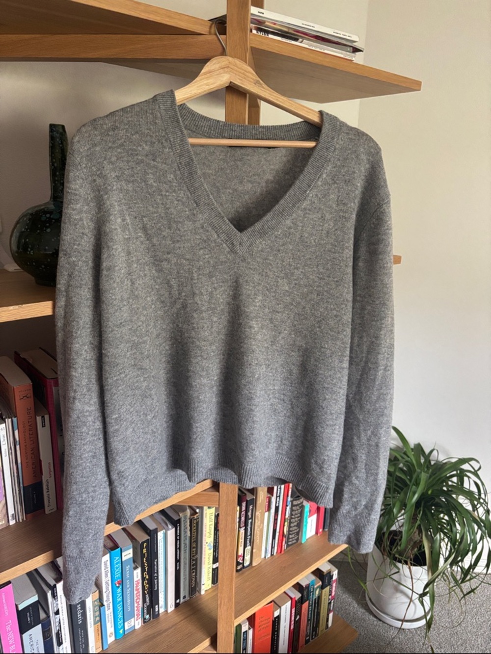 Jenni Kayne Gray V-Neck Sweater